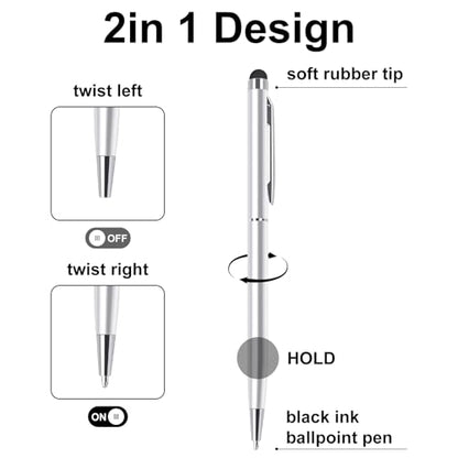 5-Pack Dual-Function Stylus Pens for Touch Screens & Writing - Compatible with iPad, iPhone, - color: Mixed