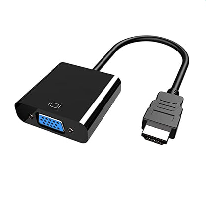 HDMI to VGA, Gold-Plated HDMI to VGA Adapter, Male to Female for Computer, Desktop, Laptop, PC, Monitor, Projector, HDTV, Chromebook, Raspberry Pi, Roku and More