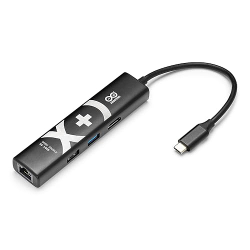 Arduino USB-C Hub (8 in 1) [TPX00241] - 8-in-1 Expansion for Development Boards | HDMI, Ethernet, USB-A & USB-C Ports, SD/TF Card Readers