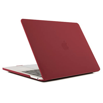 RUBAN Compatible with MacBook Pro 13 inch Case 2023, 2022, 2021-2016 M2 M1 A2338 A2289 A2159 A2251 A1989 A1708 A1706 with/Without Touch Bar, Snap On Hard Shell Case Cover (Marsala Red) - color: Marsala Red