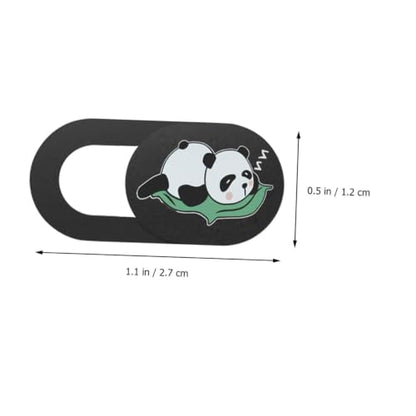 6 Pieces Webcam Cover with Sliding Mechanism for Laptop and Tablet, Cartoon Sleeping Panda Privacy Protection, Ultra-Thin Web Camera Cover for Computer and Desktop Use