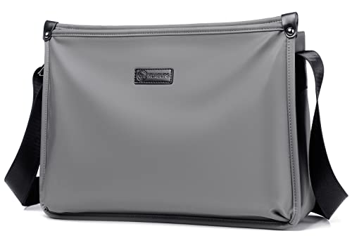 FSD.WG Messenger Bag for Work & Business Travel for Men Waterproof Durable Shoulder Bag - color: 1gray