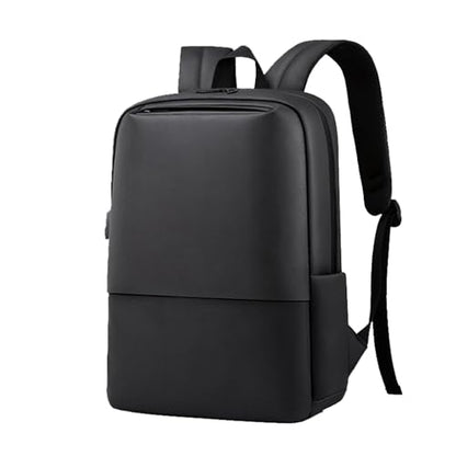 Business Travel Laptop Backpack, Large Water Resistant Travel Backpack | with USB Charging Port, Lightweight Commuter Computer Casual Daypack with Trolley Sleeve for Men Women - color: Black