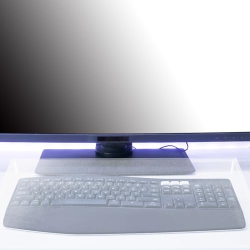 ABOOFAN Clear Acrylic Keyboard Dust Cover, Anti-Cat Waterproof Protective Case for Laptop & Mechanical Keyboards 15.74x10.43 Inch - size: 40X26.5X4CM
