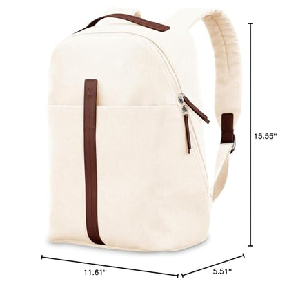 Samsonite Virtuosa Carry-On Travel Backpack with Padded Laptop Sleeve, Off White - color: Off-white