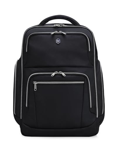 Blue Quartz Laptop Computer Backpack for Men Women,College Backpack fit 16Inch Laptop,Anti Theft Backpack with RFID Blocking,Travel Carry On Backpack,Business Work Pack (Black)