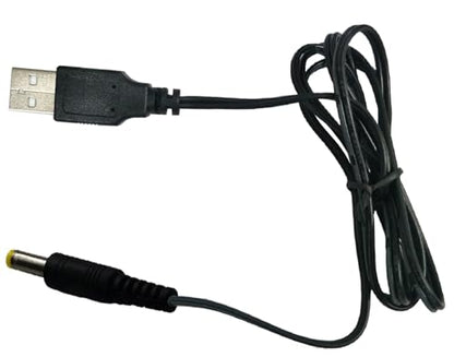 UpBright USB DC 4.5V - 5V Cable PC Charger Power Cord Compatible with Sony DCC-E2455 Walkman Discman CD Player DCC-E455 DCC-E455A DCCE455A D-EJ011 D-EJO11 D-NE240 D-NE005 D-NE300 ATRAC3 Plus D-NE050
