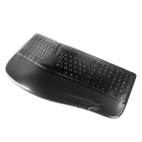 Universal KeyboardCap. Fully Covered Flat Style 0.025mm Waterproof Anti-Dust Desktop Keyboard Cover with Numeric Hospital/Dentist Use (0.03mm Matte Size L (2 Packs)) - size: 0.03mm Matte Size L (2 Packs)