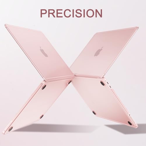 B BELK for MacBook Neo 13 inch Case 2026 A3404 A18 Pro Chip, Blush Clear | 3 in 1 Kit, Anti-Crack Hard Shell, 2 Keyboard Skins & Screen Film, Reinforced TPU Bumper - color: Blush Pink