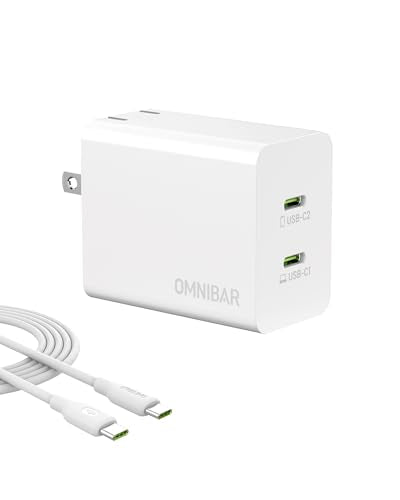 45W Super Fast Charger USB C Dual Port Android Phone Charger Type C Fast Charging Block with 4FT Type-C Charger Cord for Samsung S26/S25/S24/S23/S22/S21, iPhone 17/16/15, iPad, White - color: 45W White