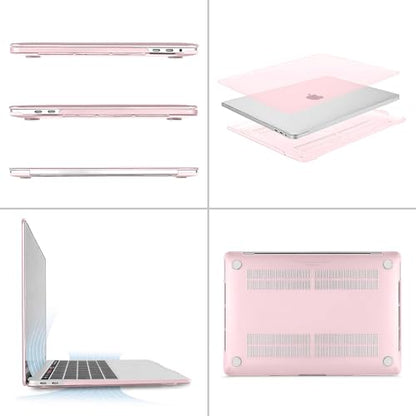 MOSISO Compatible with MacBook Pro 13 inch Case M2 M1, Rose Pink | Plastic Hard Shell Case Cover 2026-2016A2338 A2251 A2289 A2159 A1989 A1708 A1706 with/without Touch Bar - color: Rose Pink