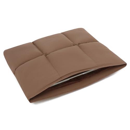Puffy Laptop Sleeve 13 Inch 14 inch, Brown | Pillow Shape Laptop Sleeve, Compatible MacBook Pro 13inch 14 Inch M4 M5 Pro/Max, MacBook Air M1 M2 M3 2026, MacBook Neo - color: Brown, size: For 13"-14" MBA/MAP M4 M3 M2 M1