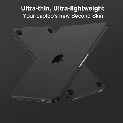 MOSISO Compatible with MacBook Neo Case 13 inch 2026 A3404 A18 Pro Chip | 4 in 1 Kit Ultra-Thin Exact-Fit Scratches&Fingerprints Resistant Protective Hard Shell Matte Case Cover, Black Clear - color: Black Clear