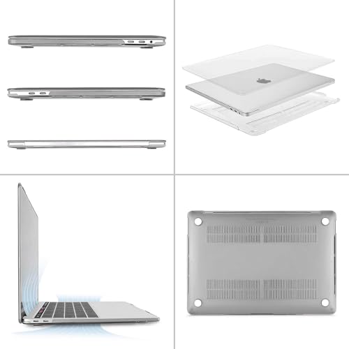 MOSISO Compatible with MacBook Pro 13 inch Case M2 M1, Frost | Plastic Hard Shell Case Cover 2026-2016A2338 A2251 A2289 A2159 A1989 A1708 A1706 with/without Touch Bar - color: Frost