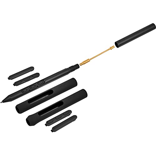 Wacom Pro Pen 3, Customizable w/Grips, Weight, 5 Standard & 5 Felt Nibs | 8,192 levels of pressure sensitivity, 3 side switches, Customize weight, grip thickness, pen buttons and center of balance