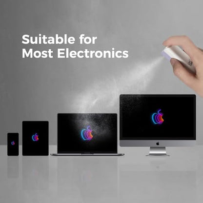 CLICK CLEAN Screen Cleaner, Fingerprint Proof Screen Cleaner Spray, All-in-One Cleaner with Microfiber and Shell for All Phones, Laptop and Tablet Screens (Purple) - color: Purple