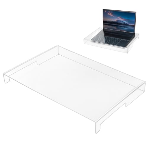 15.6 Inch Laptop Clear Acrylic Keyboard Cover Waterproof Protector Spill Proof & Anti-Cat Anti-Dust Transparent Keyboard Protector Cover for Home School Office