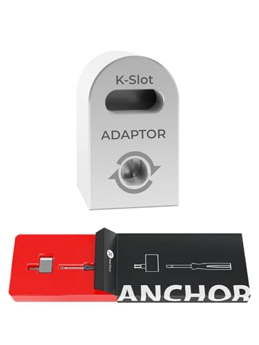 Laptop Lock Adapter for Security Lock | Adds Security Slot To Any Laptop inc MacBook | Use With Standard T-Shaped Bar Cable Locks | No Adhesive Needed