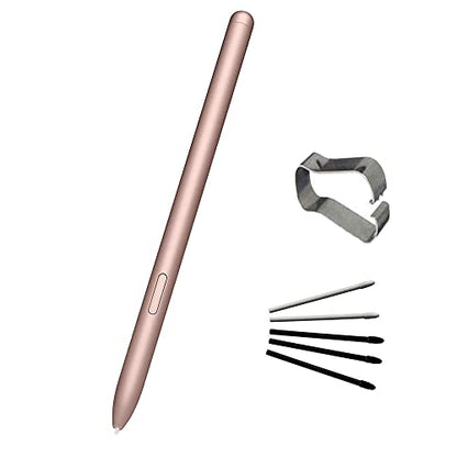 Galaxy Tab S7 Stylus Pen Replacement for Samsung Galaxy Tab S7, Tab S7+ Plus, Tab S7 FE, S8, S8+, S8 Ultra S Pen Stylus+ Tips/Nibs (Golden Pen) - color: Gold