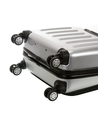 Rockland Revolution Hardside Rolling Computer Case, Carry-On, Silver - color: Silver
