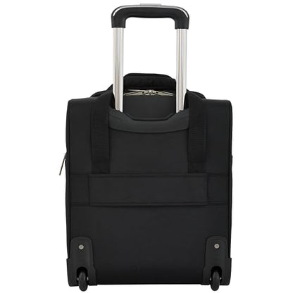French Connection 16" Underseat Carry-On Luggage with USB/USB-C Ports, Black - color: Black