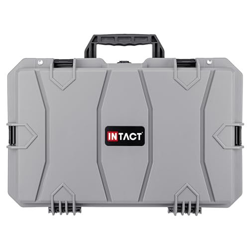 Eylar 21.6" Intact Series Carry-On Hard Camera Case, Lightweight and Durable Stacker Design with Foam (Gray) - color: Gray