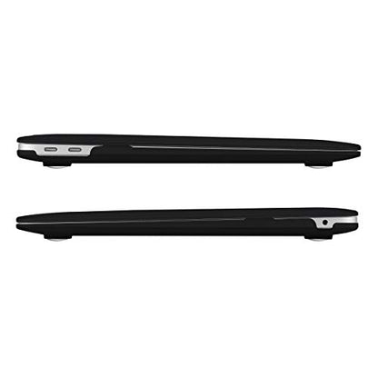 UESWILL 2022 2021 2020 MacBook Air 13 inch Case M1 A2337 A2179 A1932, Hard Shell Case Cover for MacBook Air 13.3 inch with Retina Display & Touch ID (2018-2022), Black - color: Black, size: 2018-2022 Air 13" (M1 A2337/A1932/A2179)