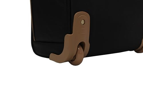 steve madden Designer 15 Inch Carry on Suitcase- Small Weekender Overnight Business Travel Luggage- Lightweight 2- Rolling Spinner Wheels Under Seat Bag for Women (Harlo Black) - color: Harlo Black