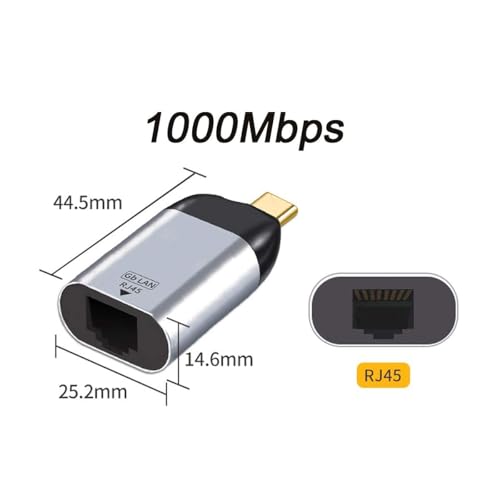 chenyang USB C to Ethernet Adapter USB Type C Gigabit Ethernet LAN Network Adapter for Laptop - style: RJ45