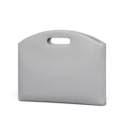Official Document Computer Bag Stylishly Sleek with Multiple Compartments and Easy to Carry Design - color: Shark Gray/Pu