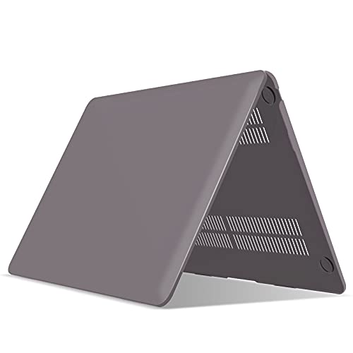 IBENZER Compatible with New MacBook Air 13 inch Case 2022 2021 2020 M1 A2337 A2179 A1932, Plastic Hard Shell Case with Keyboard Cover for Mac Retina Display with Touch ID, Ultra Gray, MAT13-UAGY+1 - color: Ultra Gray