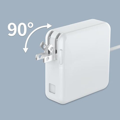 MacBook Air Charger - 45W Magnetic T-Tip Power Adapter (2012-2017) | 【Premium Quality】T-Tip Connector w/ LED & 6FT Cord, for MacBook Air 11/13" 2012-2017, Model A1435/A1436/A1465/A1466