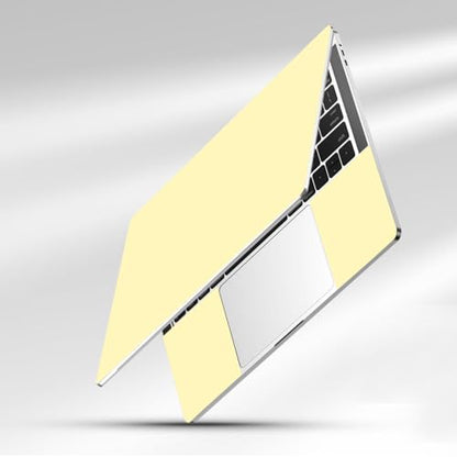 15-15.6 inches Netbook Laptop Skin Sticker Decal Reusable Cover Protector for 11.6 12 13 13.3 14 15 15.4 Notebook Chromebook Easy to Apply Remove, Scratch-Resistant Waterproof I Light Yellow - color: Light Yellow