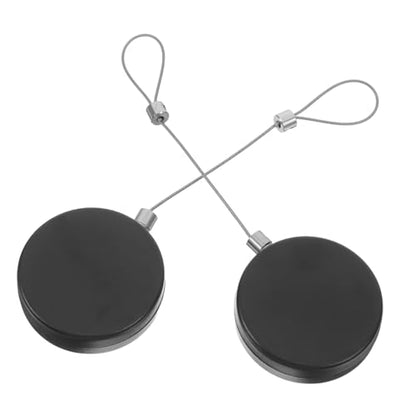 2pcs Retractable Anti-Theft Cable Lock Security Rope Portable Locking Cable for Remote Control Steel Tether Attachment for TV and Laptop