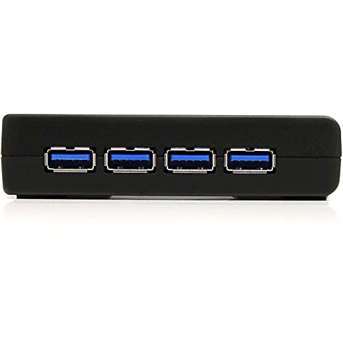 StarTech 4-Port USB-A Hub, 5Gbps, Power Adapter Included (ST4300USB3) | 900mA per port with adapter, Bus or self-powered, Plug-and-play, No drivers, Any operating system - size: 4 Ports, style: 4 x USB-A