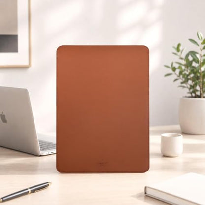 Comfyable Laptop Sleeve 14 Inch Precisely Compatible with MacBook Pro M5 M4 M3 M2 Pro/Max 2026-2021, Faux Leather Cover Case, 14 in, Brown - color: Brown, size: For 14" MacBook Pro