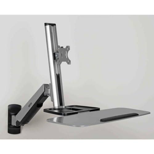 Tripp Lite Wall Mount for Sit Stand Desktop Workstation Height-Adjustable Standing Desk, Single Display (WWSS1332W) - style: Wall-Mounted
