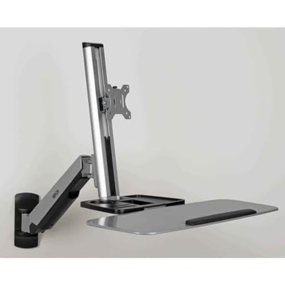 Tripp Lite Wall Mount for Sit Stand Desktop Workstation Height-Adjustable Standing Desk, Single Display (WWSS1332W) - style: Wall-Mounted