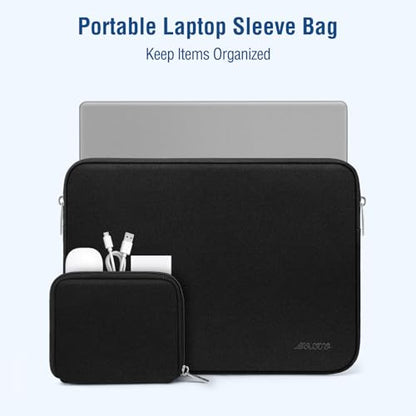MOSISO Laptop Case 13.3 inch, 13-13.3 inch Laptop Sleeve with Small Case | Compatible with MacBook Air/Pro 13/Pro 14 M5 M4 M3 M2 M1, HP Dell ASUS Lenovo, Neoprene Computer Sleeve Bag, Black - color: Black, size: 13.3 inch