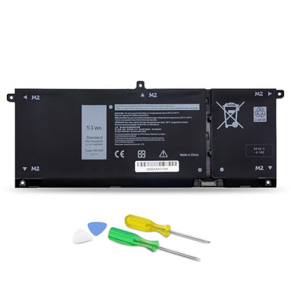 DJW H5CKD Laptop Battery Replacement for Dell Inspiron 7300 7306 7500 7506 2-in-1 Silver Vostro 5300 5301 5501 5502 Series Latitude 3410 3510 Series Inspiron 5300 5301 5401 5402 Series - size: H5CKD
