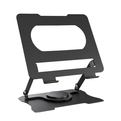 Ofive 360 Rotatable Tablet/Laptop Stand for Desk, Ergonomic Adjustable Height Laptop Riser, Heavy Duty Steel Tablet Stand Holder