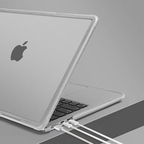 MOSISO Compatible with MacBook Air 13 inch Case M5 M4 M3 M2, Matte Clear | 4 in 1 Kit Anti-Crack Hard Shell with Kickstand for MacBook Air 13.6 inch Case 2026-2022 A3449 A3240 A3113 A2681 - color: Matte Clear