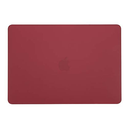 Se7enline for MacBook Pro 13 inch Case M2/M1 2026-2020 A2338,Wine Red | Hard Shell Laptop Case Washable Keyboard Cover Skin Anti-Scratch Anti-Drop Heat Dissipation Full Port Access Slim Lightweight - color: Wine Red