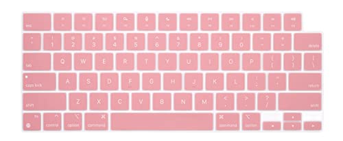 Se7enline Compatible with MacBook Keyboard Cover Skin for Mac Neo & Air 13/15 & Pro 14/16 inch (M5 M4 M3 M2 M1 A18 Pro) 2026/2025/2024/2023/2022/2021 Silicone Waterproof Dustproof Durable,Baby Pink - color: Baby Pink