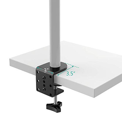 WALI C Clamp Base Stand Mounting Accessory, Desk c-clamp for WALI Monitor Mount Workstation System (C-CLAMP), Black