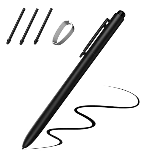 TiMOVO EMR Stylus Pen Compatible with Remarkable 2, Black | Digital Stylus for Remarkable with Eraser, Tilt, 4096 Sensitivity, Palm Rejection, Title Support Pen for EMR Devices - color: Black