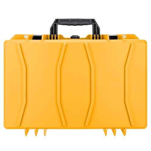 Eylar 21.6" Intact Series Carry-On Hard Camera Case, Lightweight and Durable Stacker Design with Foam (Yellow) - color: Yellow