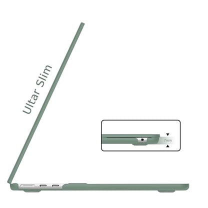 B BELK for MacBook Air 13 inch Case 2026-2022 M5 M4 M3 M2, Midnight Green | Model A3449 A3240 A3113 A2681, Matte Plastic Hard Shell for MacBook Air 13.6 inch Case with Keyboard Cover & Screen Protector - color: Midnight Green