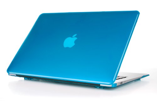 mCover Case Compatible for 2010~2019 13.3" Apple MacBook Air A1369 A1466 (Without Retina Display) Laptop Computer ONLY (NOT Fitting Other MacBook Models) - Aqua - color: Aqua Blue