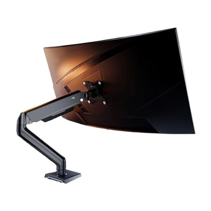 Monitor Arm 17"-32" Single Monitor Arm Mount, Aluminum Monitor Desk Stand, Articulating Mechanical Spring Arm Holds up to 19.8 Lbs, C-Clamp and Grommet Bases Adjustable Monitor Stands